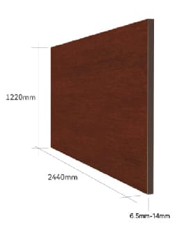 Compactwood exterior HPL construction diagram
